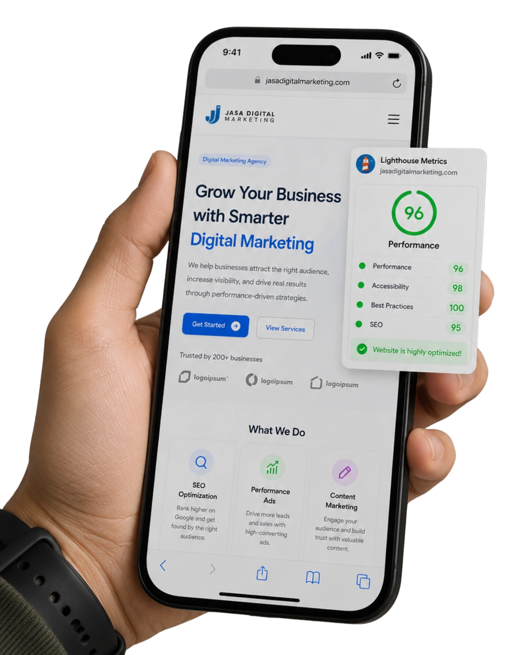 Mobile App View