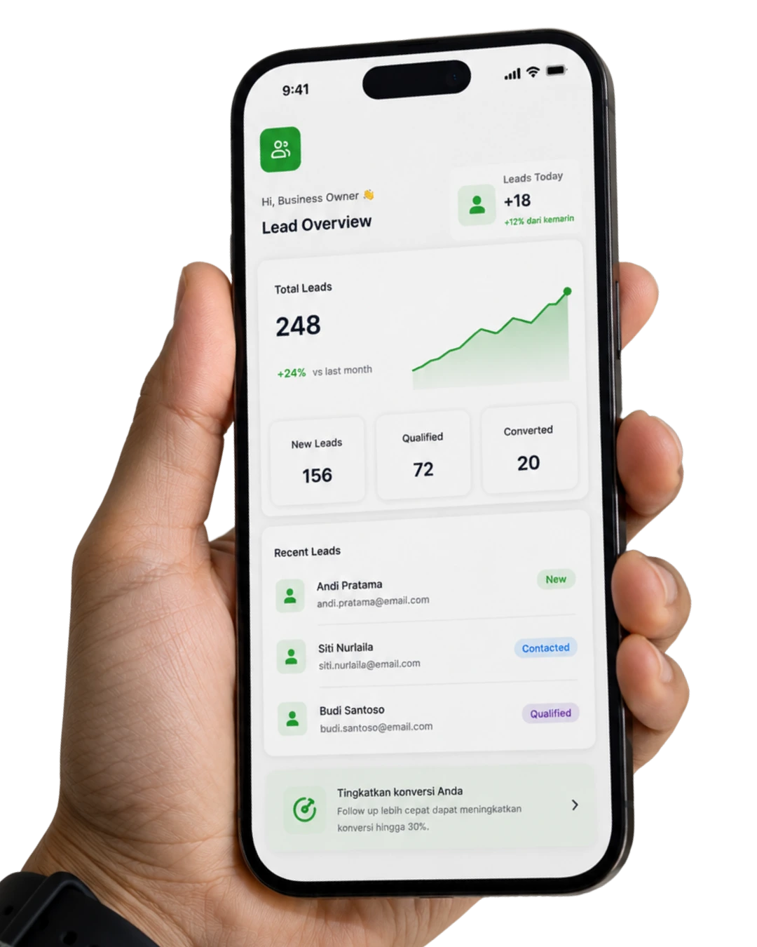 Mobile App View